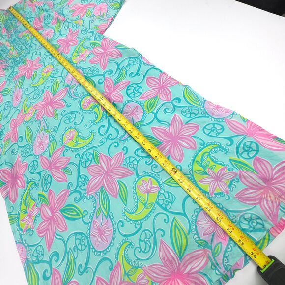 LILLY PULITZER Blis Caftan Lazy Paisley Bell Sleeve Tunic Maxi Dress Resort Boho - Picture 4 of 6